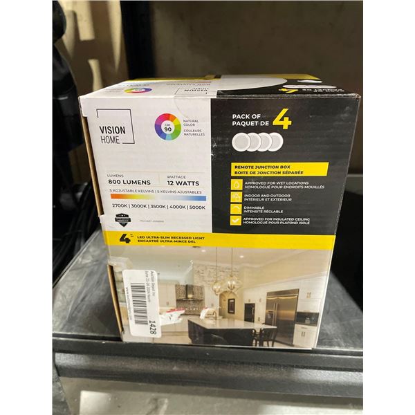 Vision Home 12 Watt 4in Wafer Light Pot Light Replacement