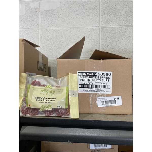 Mighty Marked Sour Juice Berries - 20 x 140g