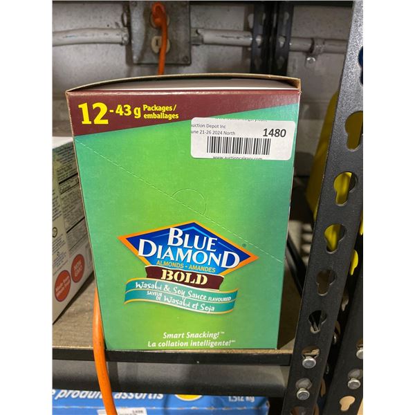 Blue Diamond Almonds Bold Wasabi and Soy Sauce Flavour - 12 x 43g