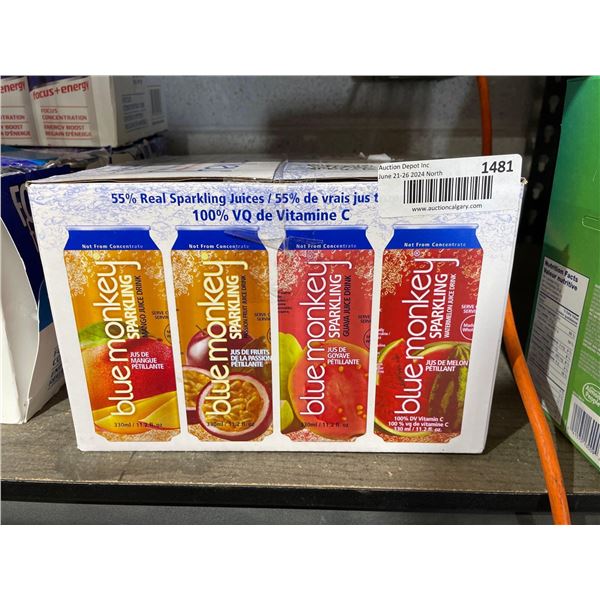 Blue Monkey Sparkling Juice - 16 x 330mL