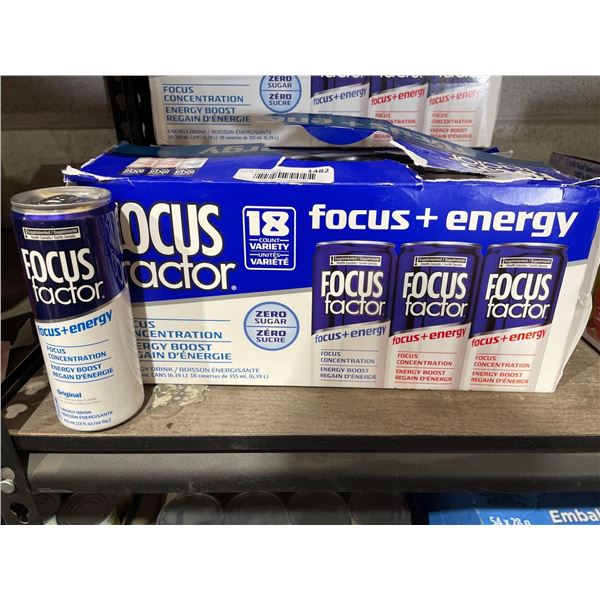 Focus Factor Energy Drink - 18 x 355mL