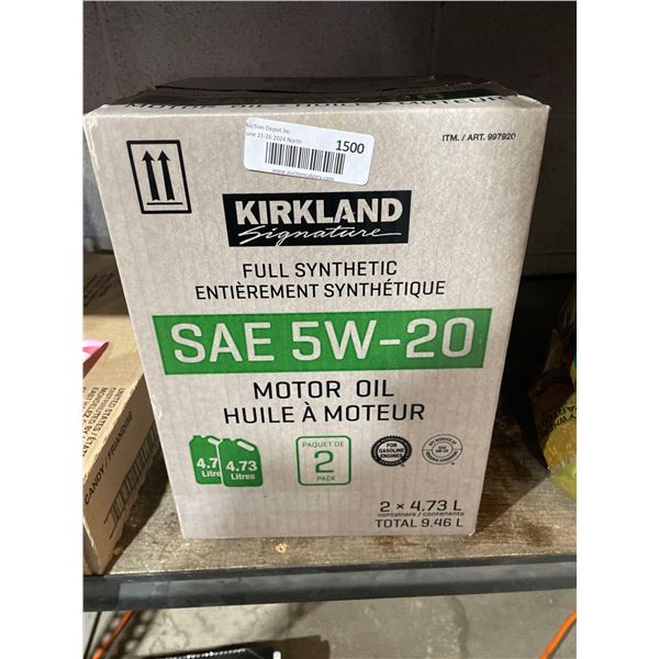 Kirkland Full Synthetic SAE 5W-20 Mortor Oil - 2 x 4.73L