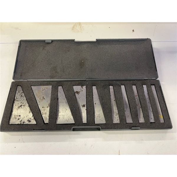 Flat Angle Gage Blocks (10) 1* TO 30* Machinist Toolmaker Inspection
