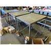 Image 1 : Lot of (3) Rolling Shop Tables