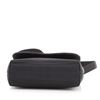 Image 3 : Chanel VIntage Curved Flap Crossbody Beaded Satin Mini Black