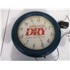 Image 2 : Molson Dry Special Dry Neon Clock - Works w/ Battery or Corded - 16"
