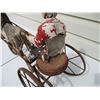 Image 5 : Wooden Horse, Jockey, and Cart - 20L x 15Tall - Very Old