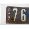 Image 3 : Saskatchewan Low Number Licence Plate - 1924