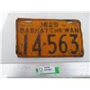 Image 1 : Saskatchewan Licence Plate - 1929