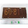 Image 1 : Saskatchewan Licence Plate - 1931