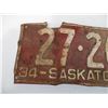 Image 2 : Saskatchewan Licence Plate - 1934