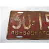 Image 2 : Saskatchewan Licence Plate - 1946