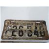 Image 2 : Pair of Saskatchewan Licence Plates - 1948