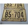 Image 3 : Pair of Saskatchewan Licence Plates - 1951