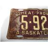 Image 2 : Saskatchewan Licence Plate - 1954