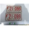 Image 1 : Pair of Saskatchewan Licence Plates - 1958