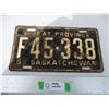 Image 1 : Saskatchewan Licence Plate - 1952