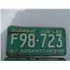 Image 2 : Pair of Saskatchewan Licence Plates - 1965