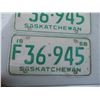 Image 3 : Pair of Saskatchewan Licence Plates - 1968