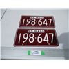 Image 1 : Pair of 1959 Mass Licence Plates