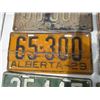Image 3 : (7) Alberta Licence Plates of Various Years 1927-1950