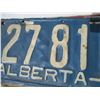 Image 9 : (7) Alberta Licence Plates of Various Years 1927-1950