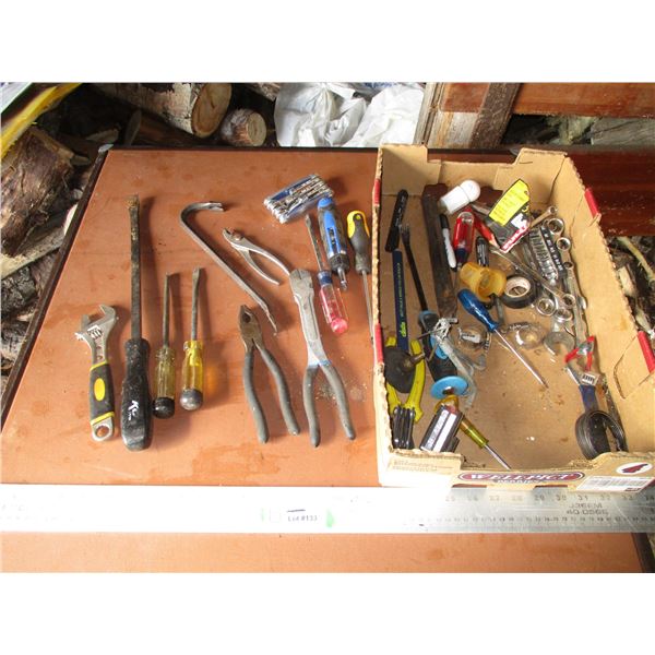 Tools - Crescent, Prybar,  Side Cutter