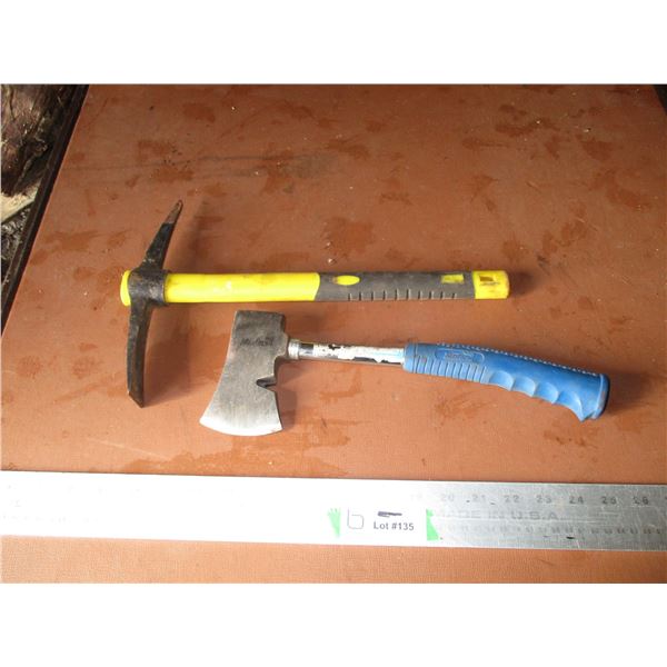 Masterall Hatchet and a Small Pick Axe