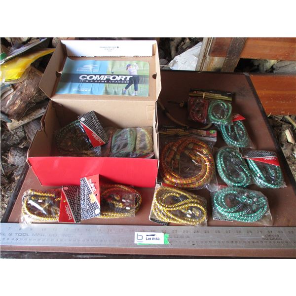 (12) Stretch Cords w/ Metal Hooks