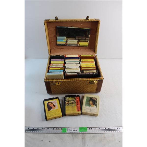 Assorted 8 Tracks and Case