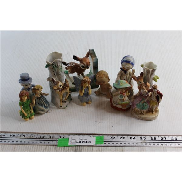 Assorted Ceramic Dolls and Misc.