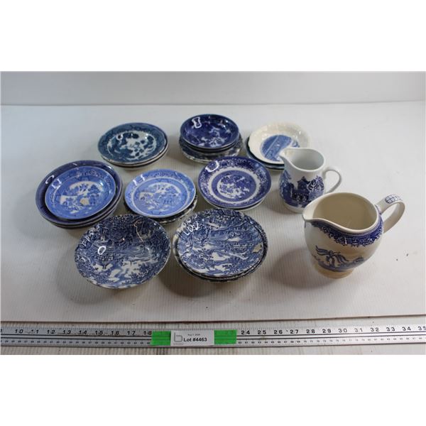 Assorted Plates and Creamers