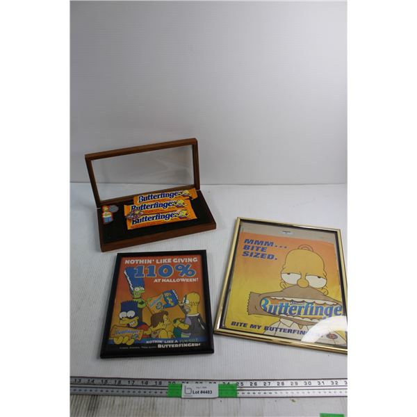The Simpsons Photo Frames and Butterfinger Bars Packages
