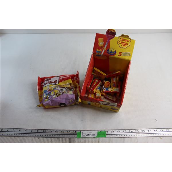 The Simpsons Candy Sticks and Empty Packages