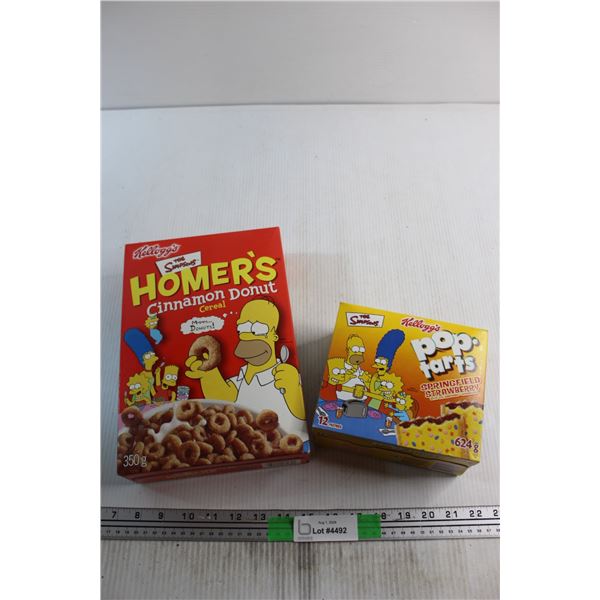 The Simpsons Cereal and Pop Tarts