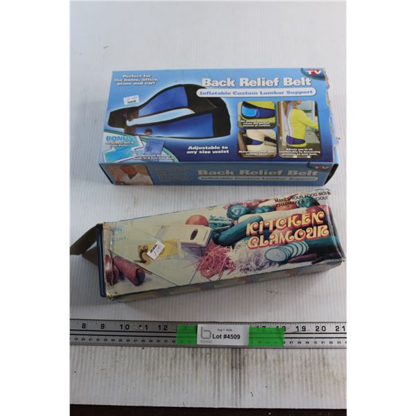 Back Relief Belt and Cooking Ware
