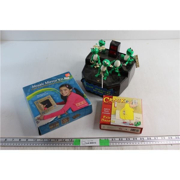 Mosaic Mirror Kit, Calendar and The Frog Band