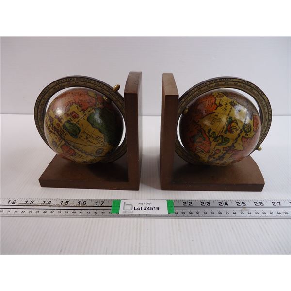 Pair of Globe Bookends