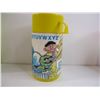 Image 3 : (2) Aladdin Thermos-Sesame Street(some damage) and Chiclet's and (2) Water Bottles as pictured