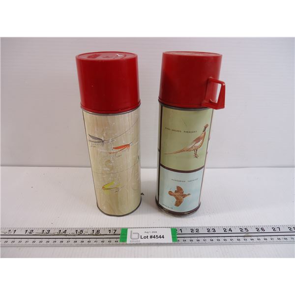 (2) Vintage Thermos-No.154 and 158