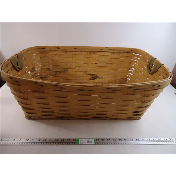 *Large Wicker Basket- 28"Across,18"Wide and 11" Deep