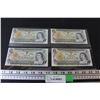 Image 1 : (4) Canadian Dollar Bills - 1973