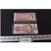 Image 1 : (2) Canadian Two Dollar Bills - 1986 & 1974