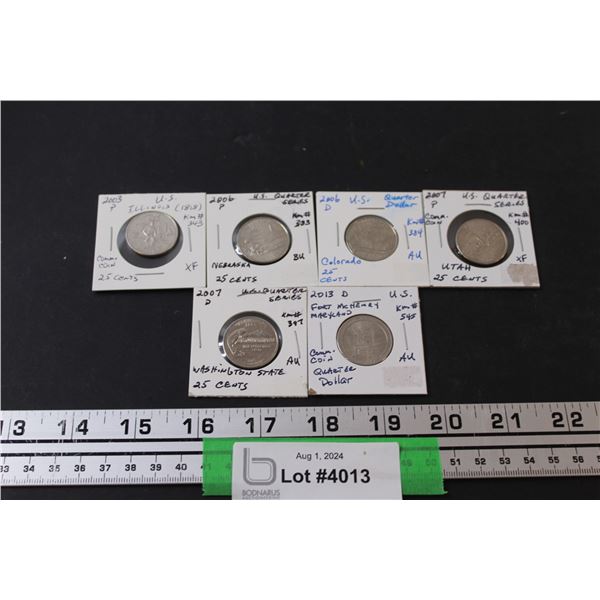(6) United States Quarters - 2003, 2006, 2007, 2013