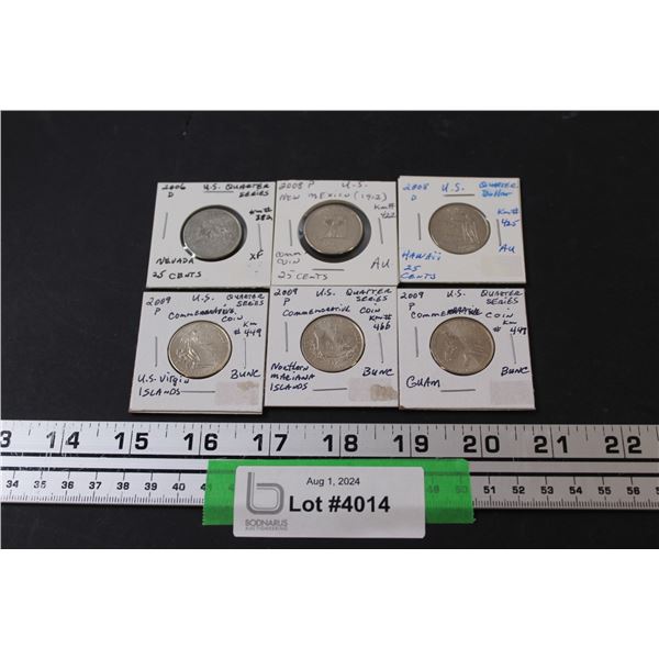 (6) United States Quarters - 2006, 2008, 2009