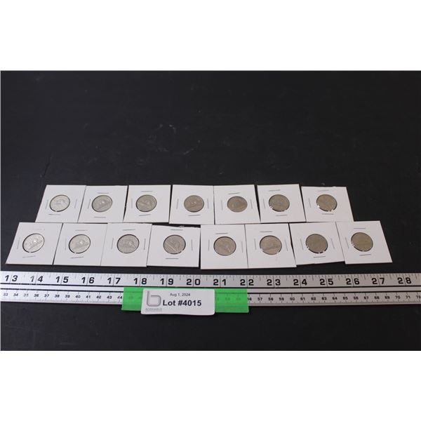(15) Canadian Nickels - Years From 1964-1985