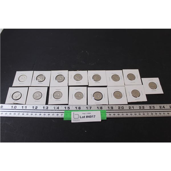 (15) Canadian Nickels - Years From 1964-1968