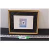 Image 1 : Framed Cayman Islands Queen Elizabeth Collectors Postage Stamp