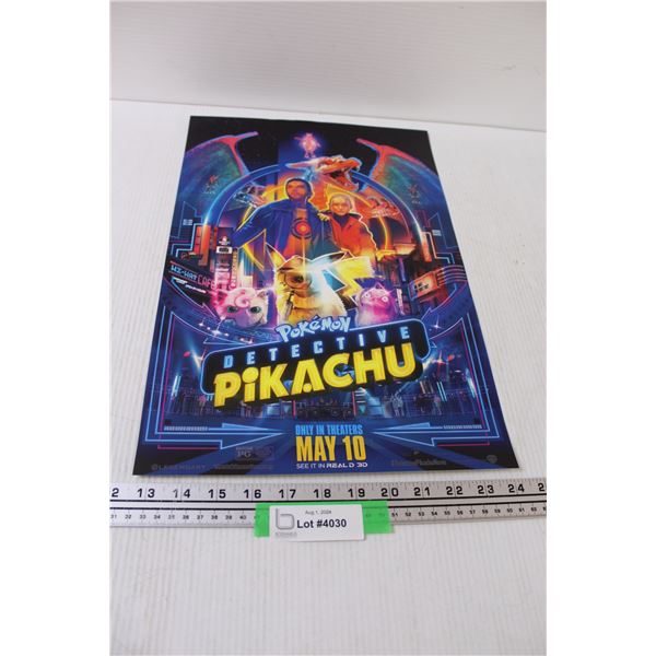 Pokemon Pikachu Poster - 17.5" x 12"