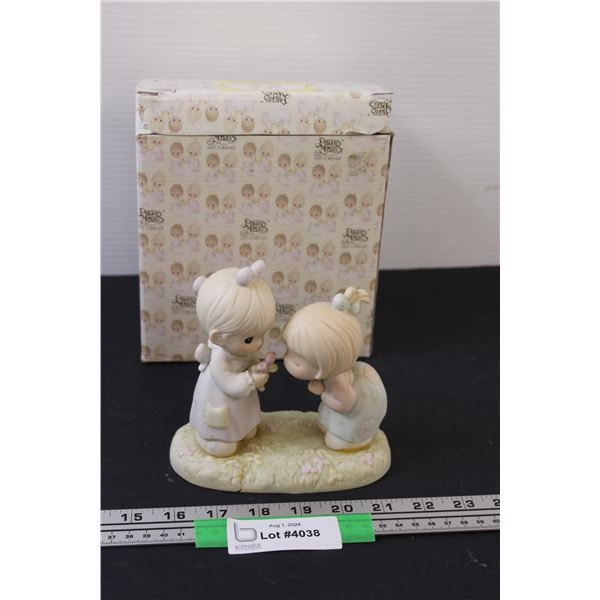 Precious Moments Figurine (Has Crack, Glued) - 6" Tall